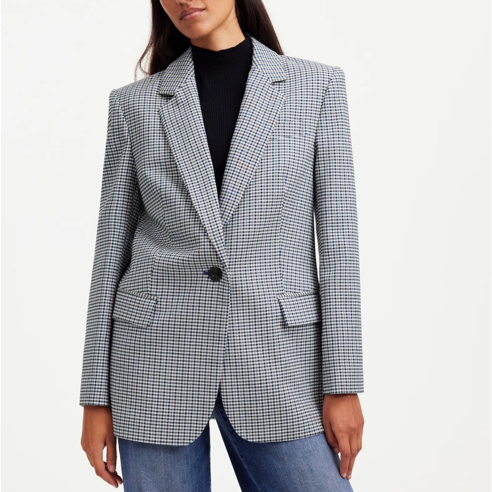 Madewell The Kline Blazer In Houndstooth